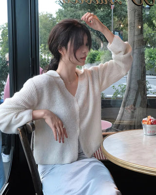 Colored knit cardigan - 4 colors