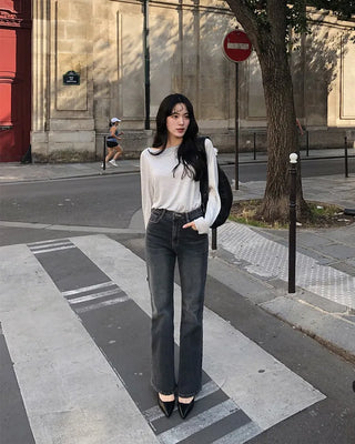 One-shoulder knit