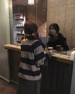 Cashmere striped knit