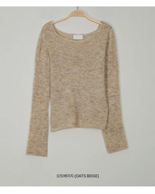 Slim-fit long-sleeved knit