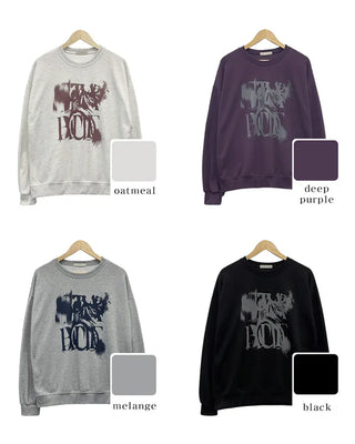 [UNISEX] Painted Oversized Sweatshirt