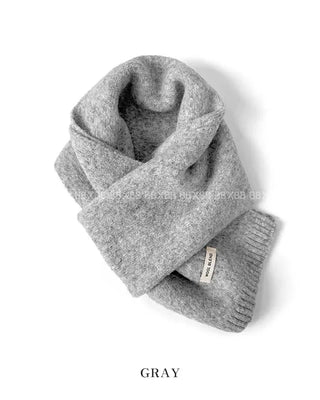 (11 colors) Soft wool knit long scarf