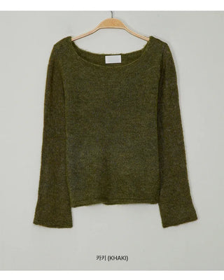 Slim-fit long-sleeved knit