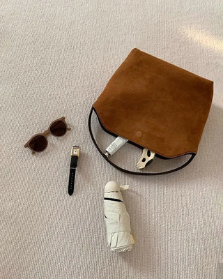 High-quality suede hobo bag (tote bag)