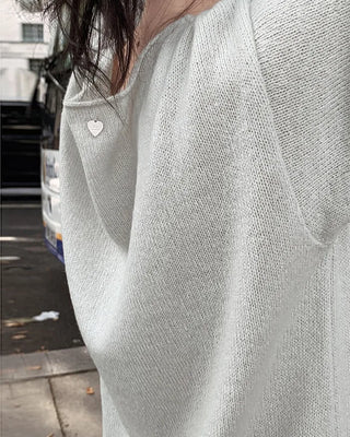 Slim Heart V-Neck Knit