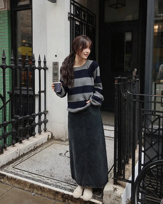 Cashmere striped knit
