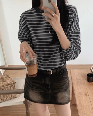 Oversized striped T-shirt