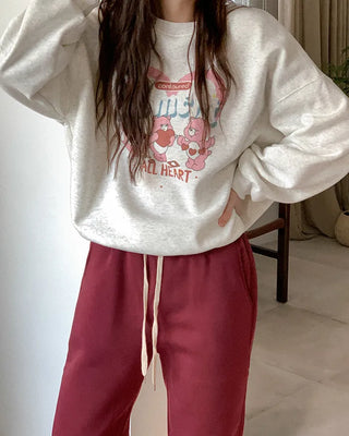 (7 colors) Fleece-lined jogger pants