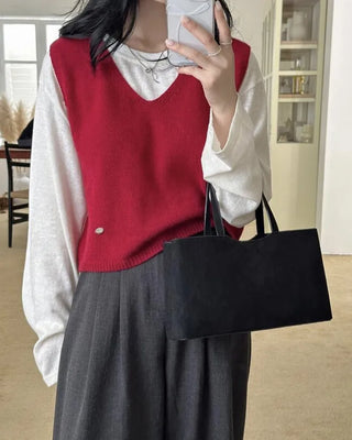 Suede Square Tote Bag