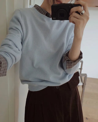 (100% cashmere) 2 types of cashmere knit