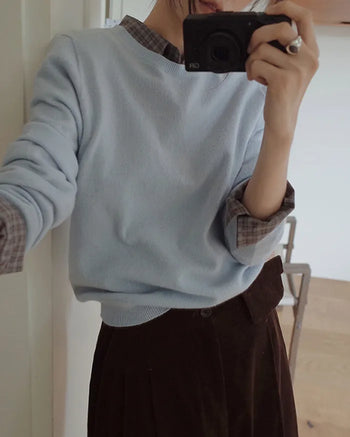 (100% cashmere) 2 types of cashmere knit