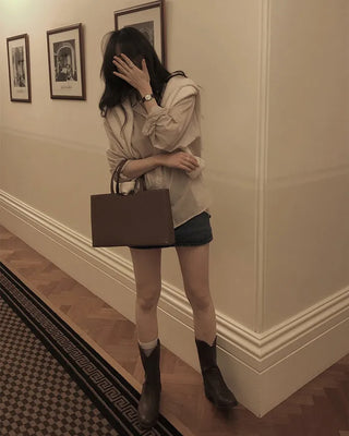 Natural Fit Striped Border Shirt