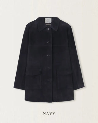 Leather suede jacket