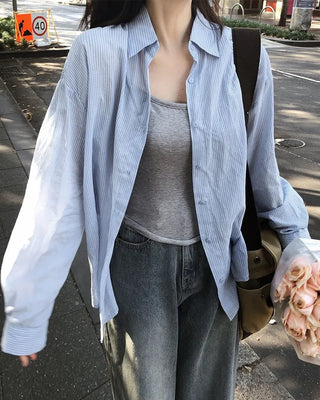 Natural Fit Striped Border Shirt
