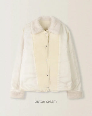 Teddy Bear Boa Collar Down Jacket