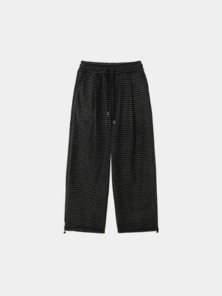 (2 colors) Striped Wide Fleece Pants