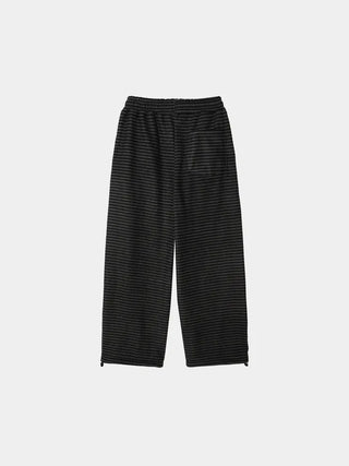 (2 colors) Striped Wide Fleece Pants