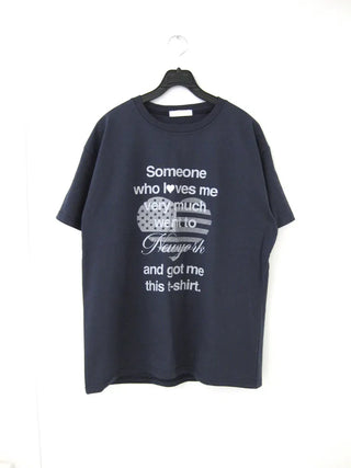 (3 colors) New York print short-sleeved T-shirt