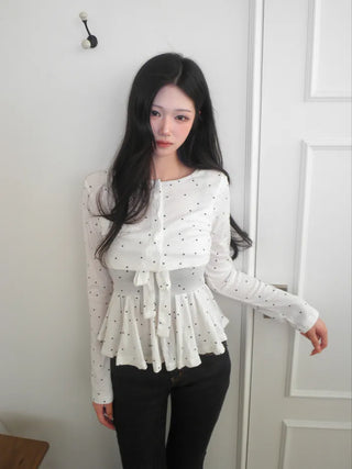 (set) Polka Dot Bolero Set
