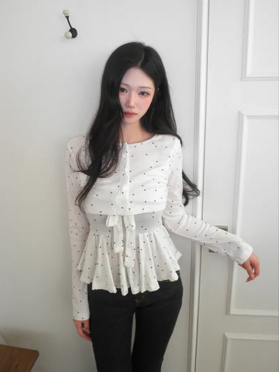 (set) Polka Dot Bolero Set