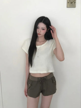 (3 colors) Cargo pocket shorts