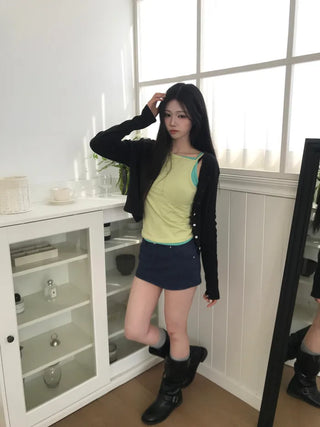 (6 colors) Square Sleeveless