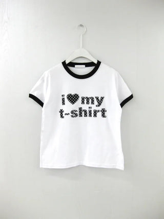 (4 colors) Dot Lettering T-shirt