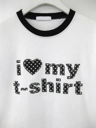 (4 colors) Dot Lettering T-shirt
