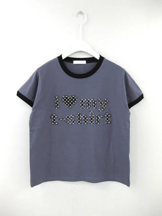 (4 colors) Dot Lettering T-shirt