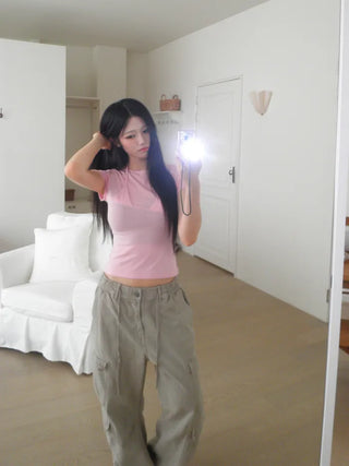 [2 colors] Pocket Cargo Pants
