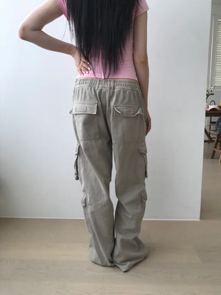 [2 colors] Pocket Cargo Pants