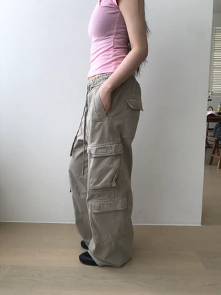 [2 colors] Pocket Cargo Pants