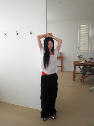 [2 colors] Pocket Cargo Pants
