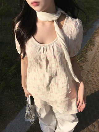 [3 colors] Baby Flower Mini Dress