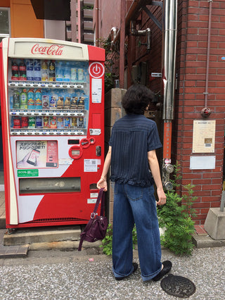 Summer denim wide-leg pants