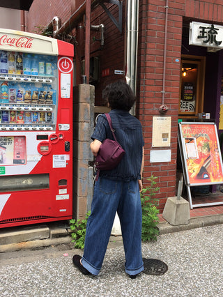 Summer denim wide-leg pants