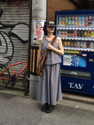 [2-Piece] Striped Set-up