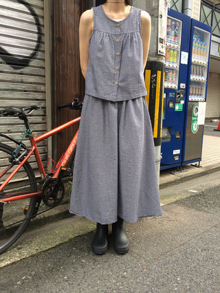[2-Piece] Striped Set-up