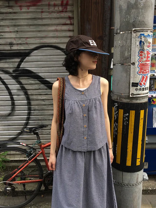 [2-Piece] Striped Set-up
