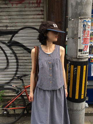 [2-Piece] Striped Set-up