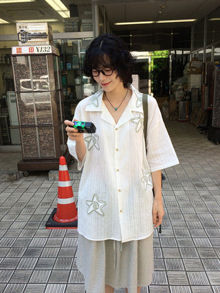 Oversized Star Short-Sleeve Shirt