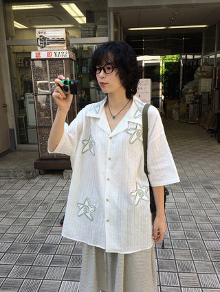 Oversized Star Short-Sleeve Shirt