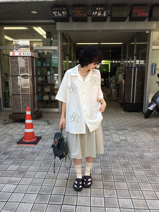 Oversized Star Short-Sleeve Shirt