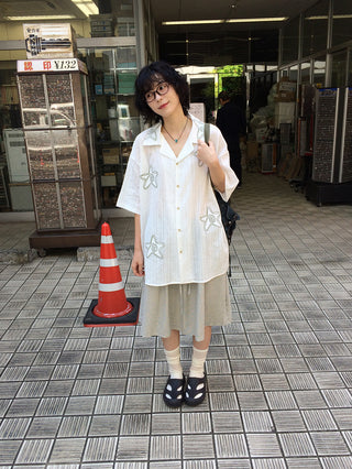 Oversized Star Short-Sleeve Shirt