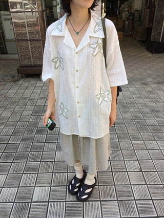 Oversized Star Short-Sleeve Shirt