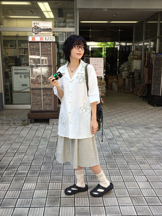 Oversized Star Short-Sleeve Shirt