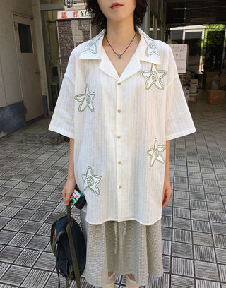 Oversized Star Short-Sleeve Shirt