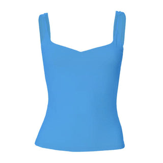 Sweetheart neck solid backless cami top