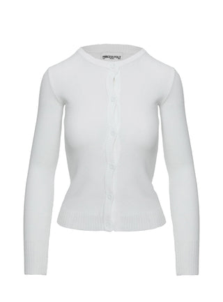Lauraine Cardigan White