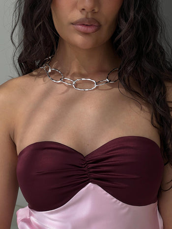 Labella Looped Necklace Silver